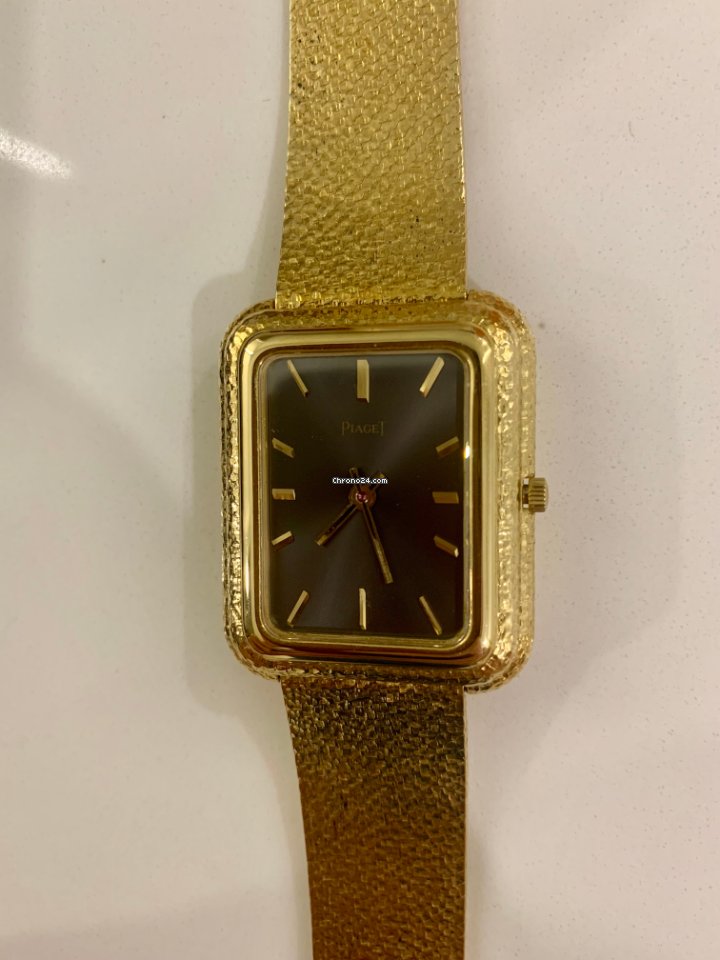 IMG_9081 Piaget Mens watch Unisex Quartz Yellow gold 14101 Replica 6