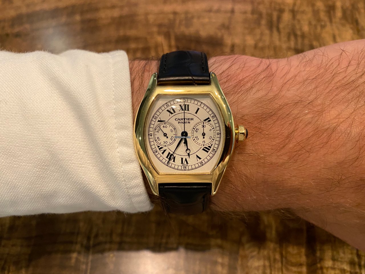 Cartier Tortue Mens watch Unisex Manual winding Yellow gold 2356 Replica 6