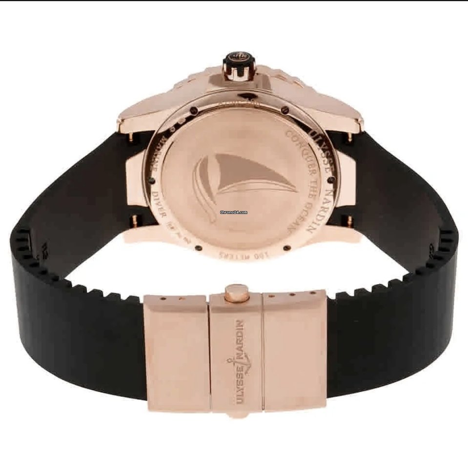 IMG_9081 Ulysse Nardin Lady Diver Starry Night Mens watch Unisex Automatic Rose gold 8156-180 Replica 6