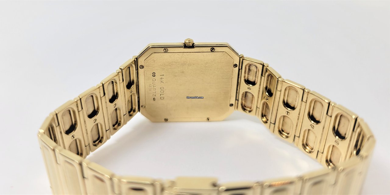 IMG_9081 Omega Mens watch Unisex Quartz Yellow gold 1378 Replica 6