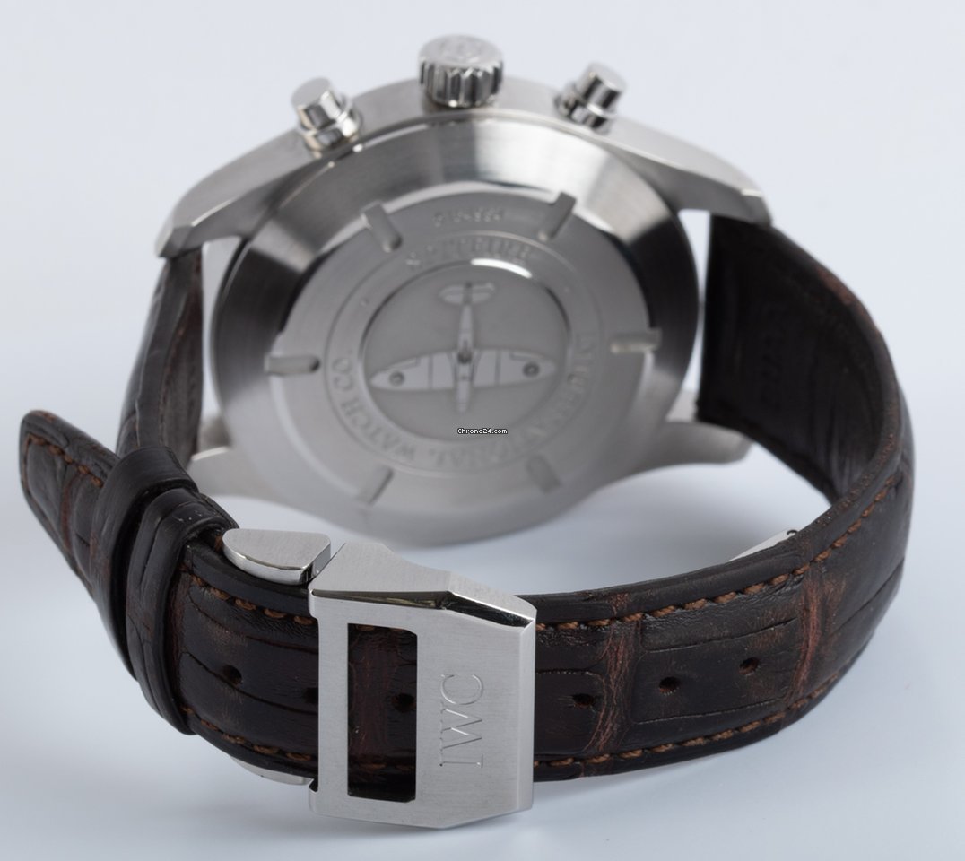 IMG_9081 IWC Pilot Spitfire Chronograph Mens watch Unisex Automatic Steel IW387802 Replica 6