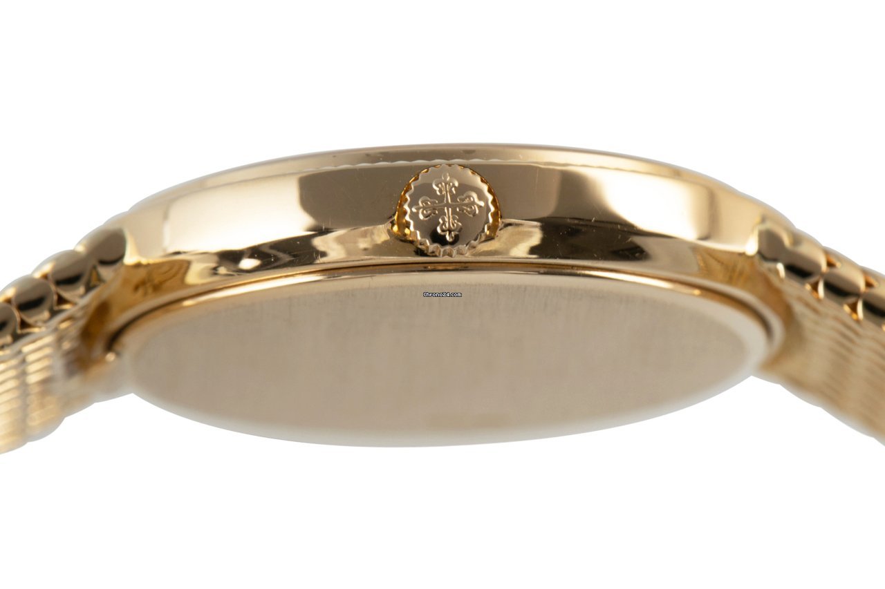 IMG_9081 Patek Philippe Calatrava Womens watch Quartz Yellow gold 4819 5 Replica 6