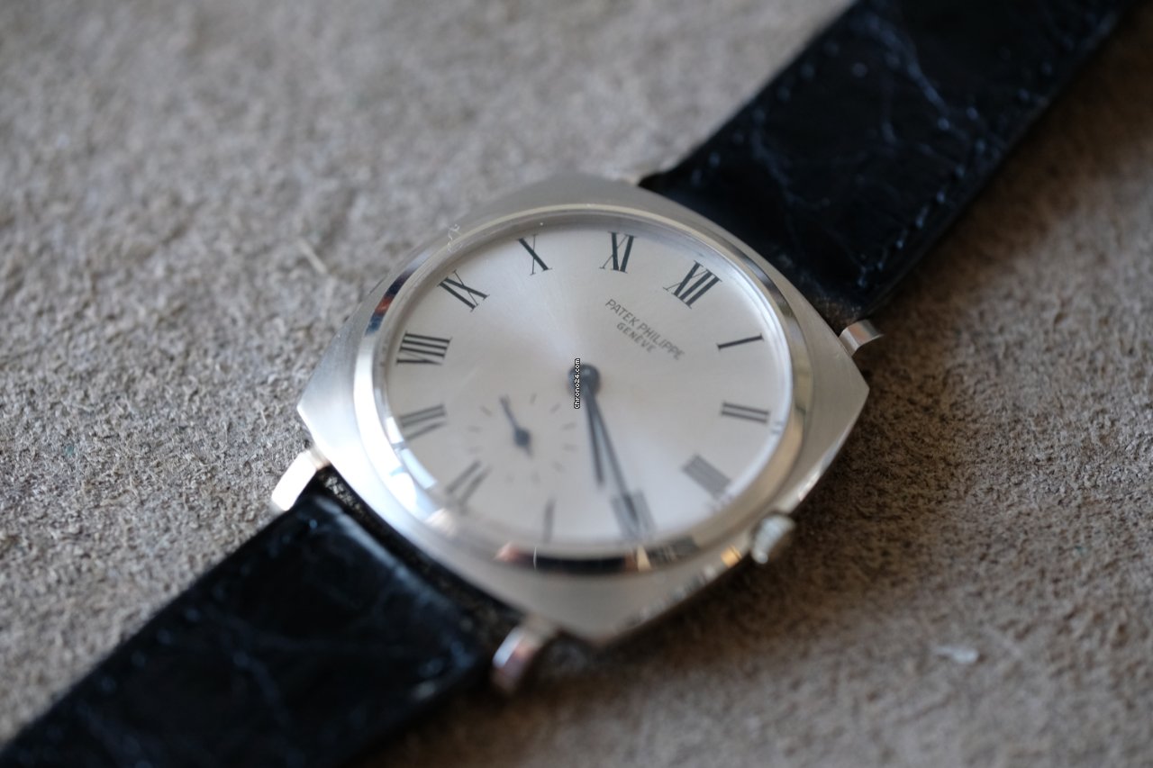 IMG_9081 Patek Philippe Calatrava Mens watch Unisex Automatic White gold 3525G Replica 6