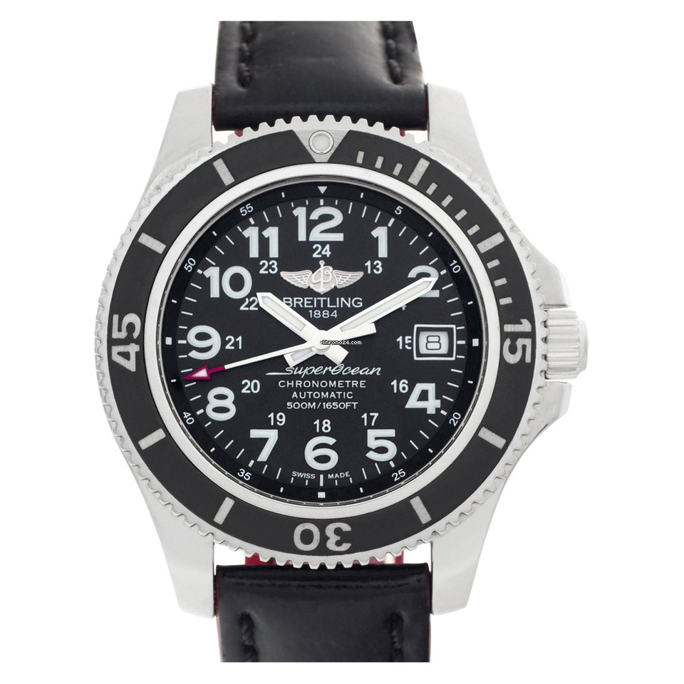 IMG_9081 Breitling Superocean II 42 Mens watch Unisex Automatic Steel A17365 Replica 6