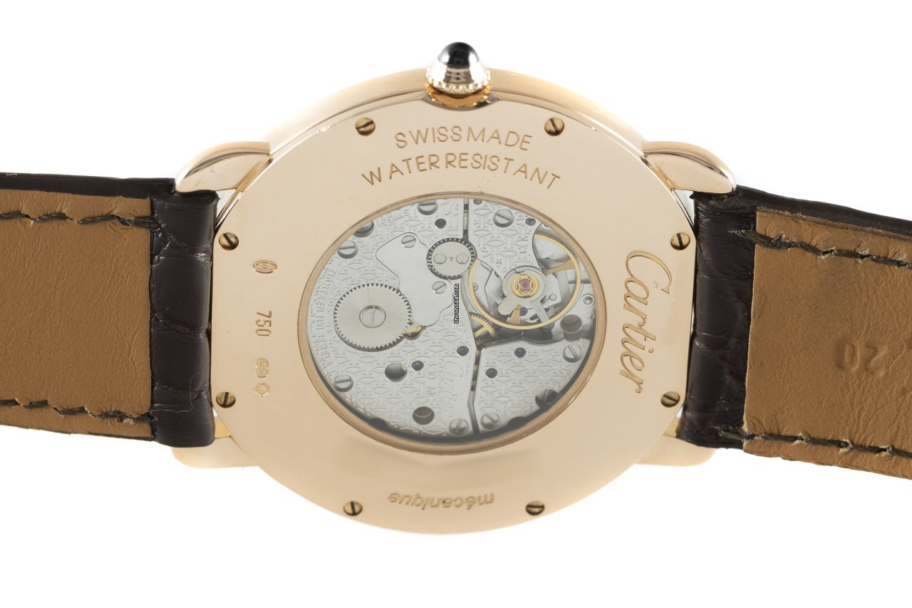 IMG_9081 Cartier Ronde Louis Cartier Womens watch Manual winding Red gold 2889 Replica 6