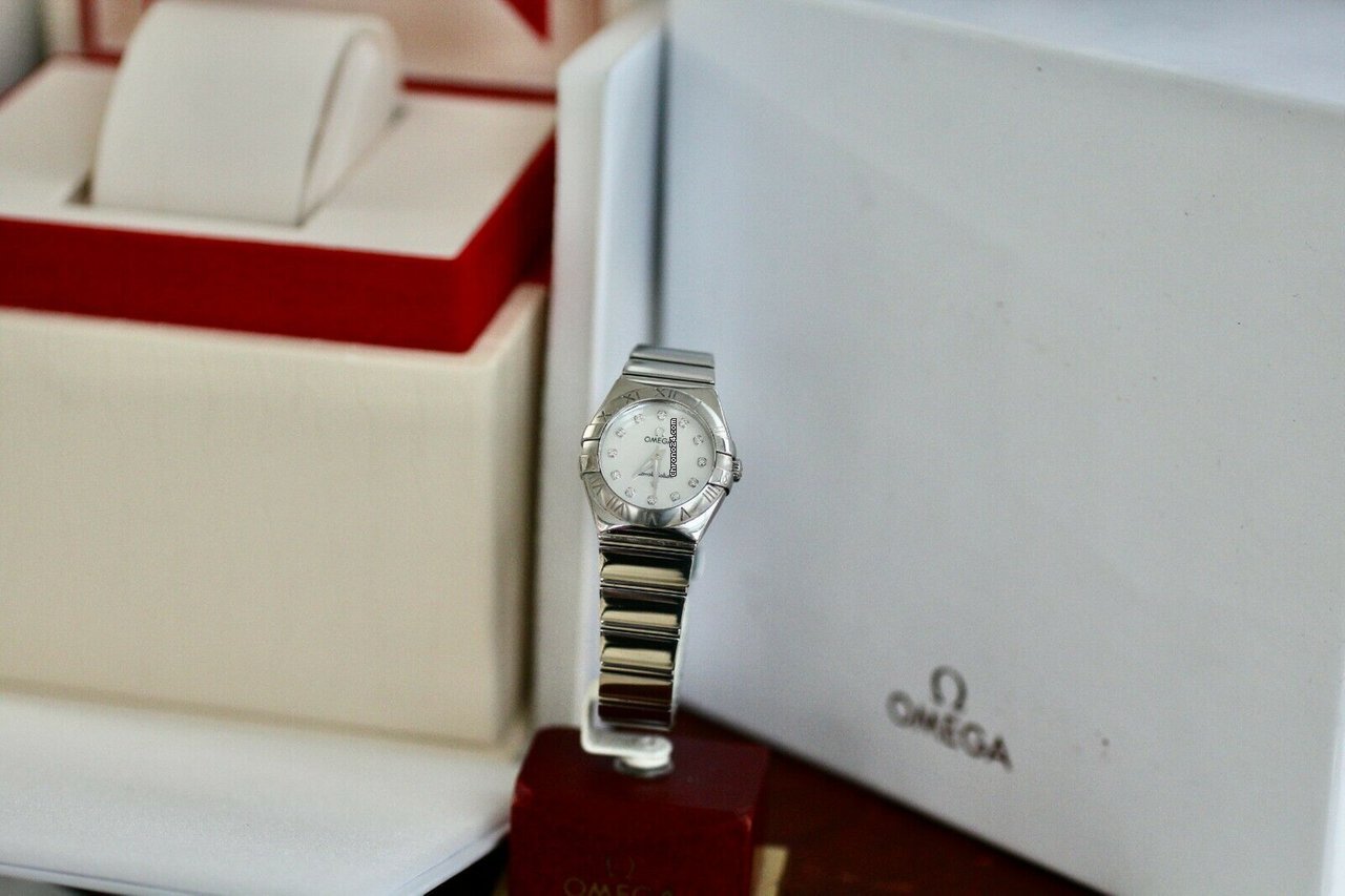 Omega Constellation Quartz Womens watch Quartz Steel 123.10.24.60.55.001 Replica 6