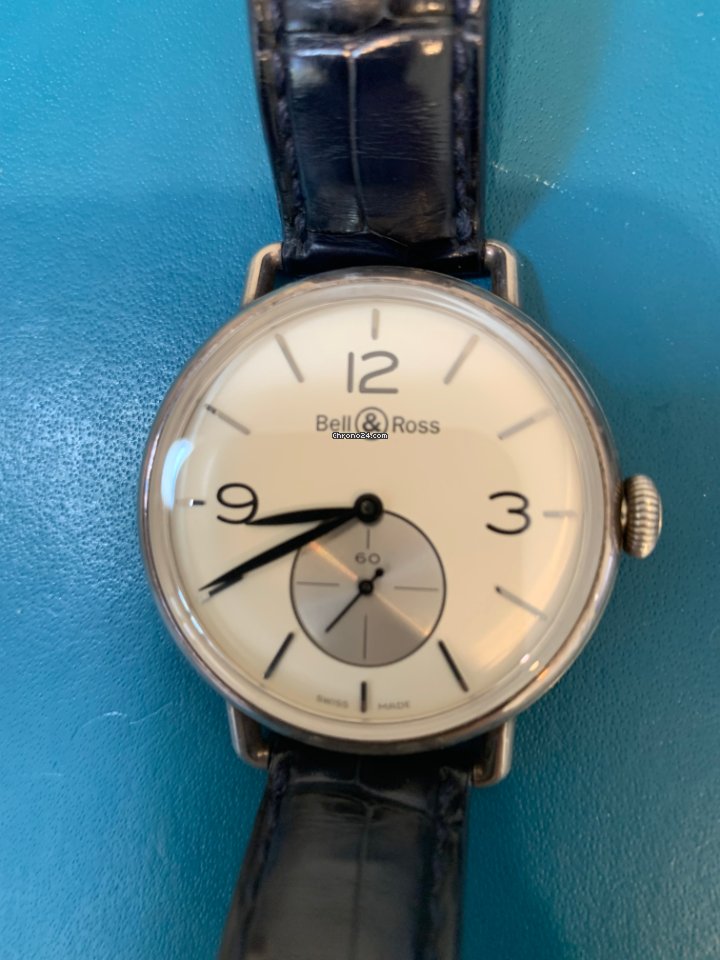 IMG_9081 Bell & Ross Vintage Mens watch Unisex Manual winding Silver BRWW1-ME-AG-SI SCR Replica 6