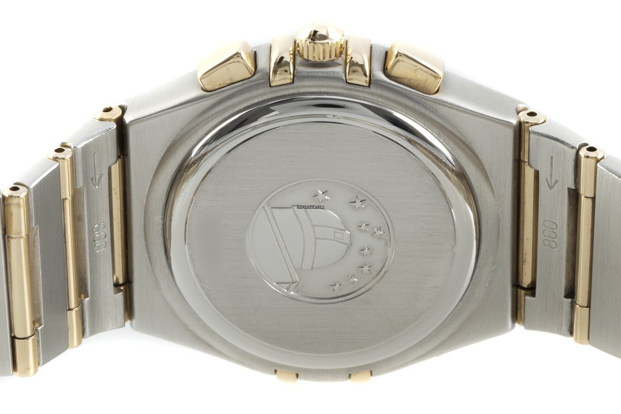 IMG_9081 Omega Constellation Mens watch Unisex Quartz Gold Steel 386.1201 Replica 6