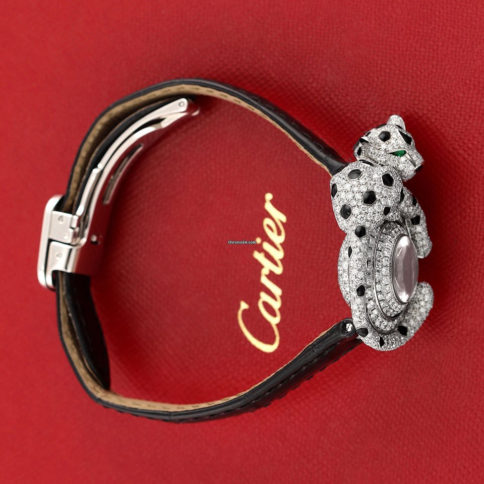 Cartier Panthere Womens watch Quartz White gold hpi00773 Replica 6