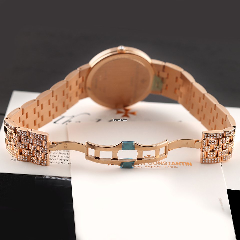 IMG_9081 Vacheron Constantin Patrimony Mens watch Unisex Manual winding Rose gold 81575 v02r-9275 Replica 6