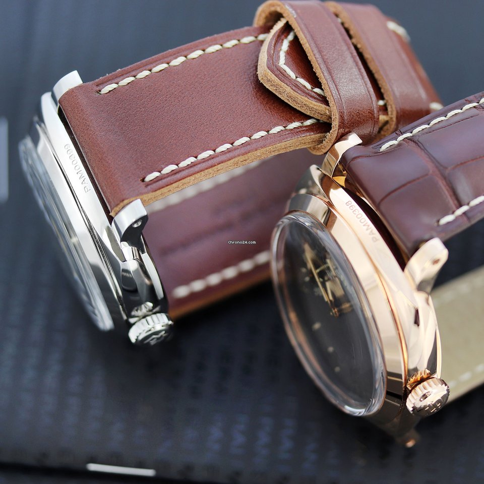 Panerai Special Editions Mens watch Unisex Manual winding Gold Steel pam00398 & pam0399 Replica 6