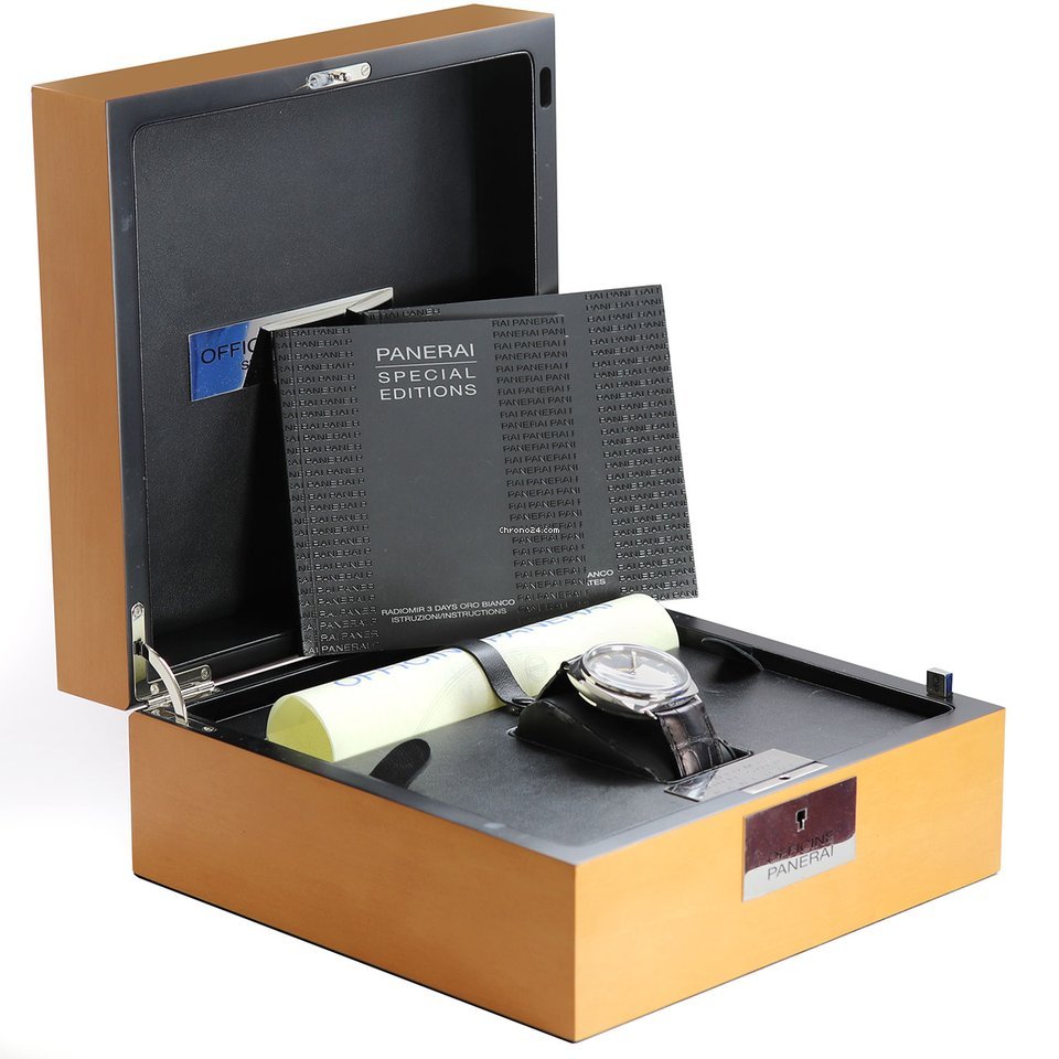 IMG_9081 Panerai Special Editions Mens watch Unisex Manual winding White gold pam00376 Replica 6