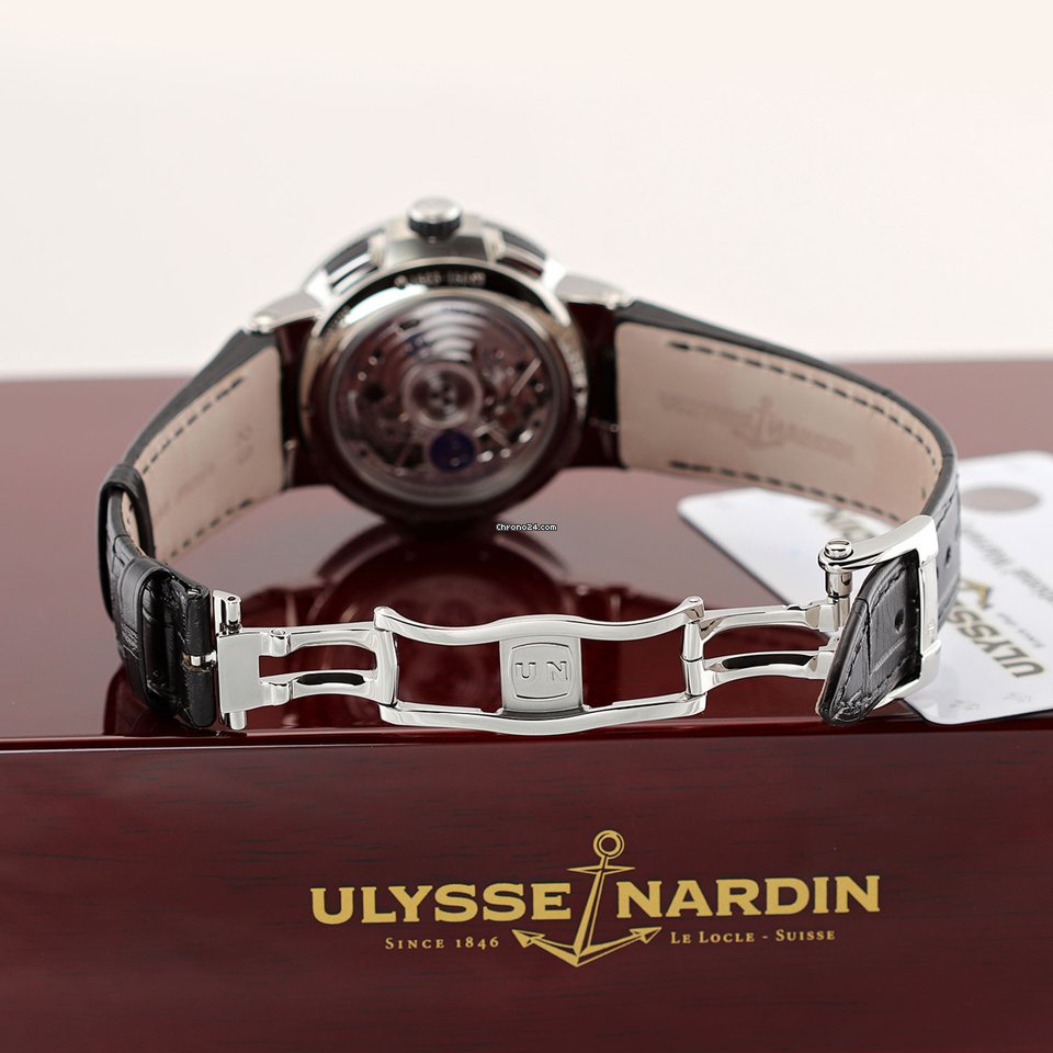 IMG_9081 Ulysse Nardin Marine Chronograph Mens watch Unisex Automatic Steel 1503-150 62 Replica 6