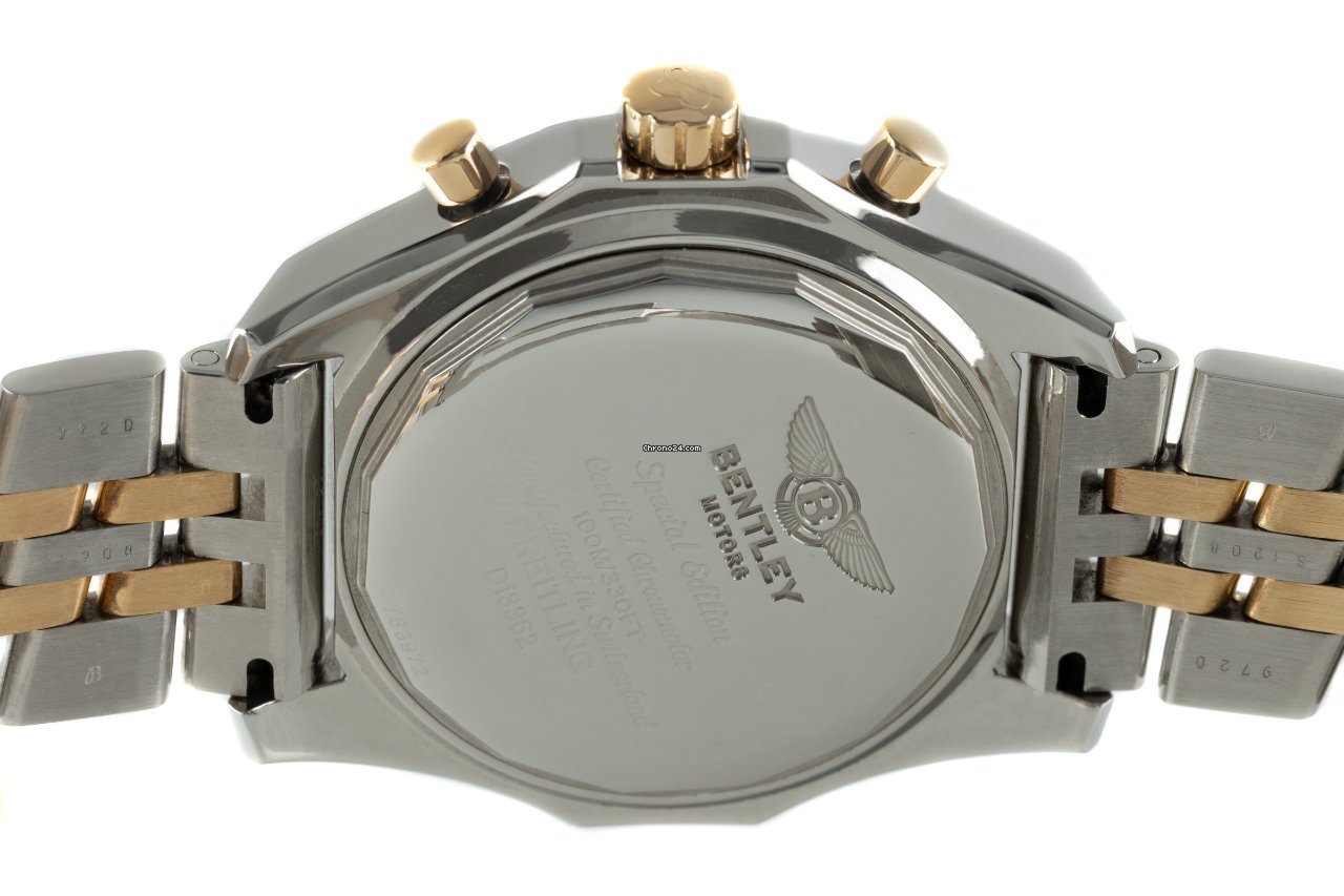 Breitling Bentley GT Mens watch Unisex Automatic Gold Steel D13362 Replica 6