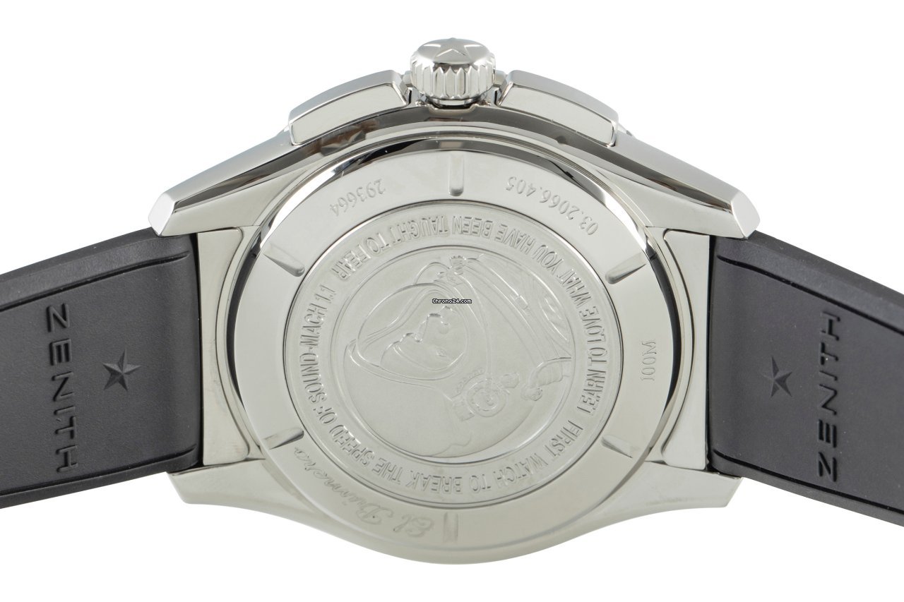 IMG_9081 Zenith El Primero Stratos Flyback Mens watch Unisex Automatic Steel 03.2066.405 Replica 6
