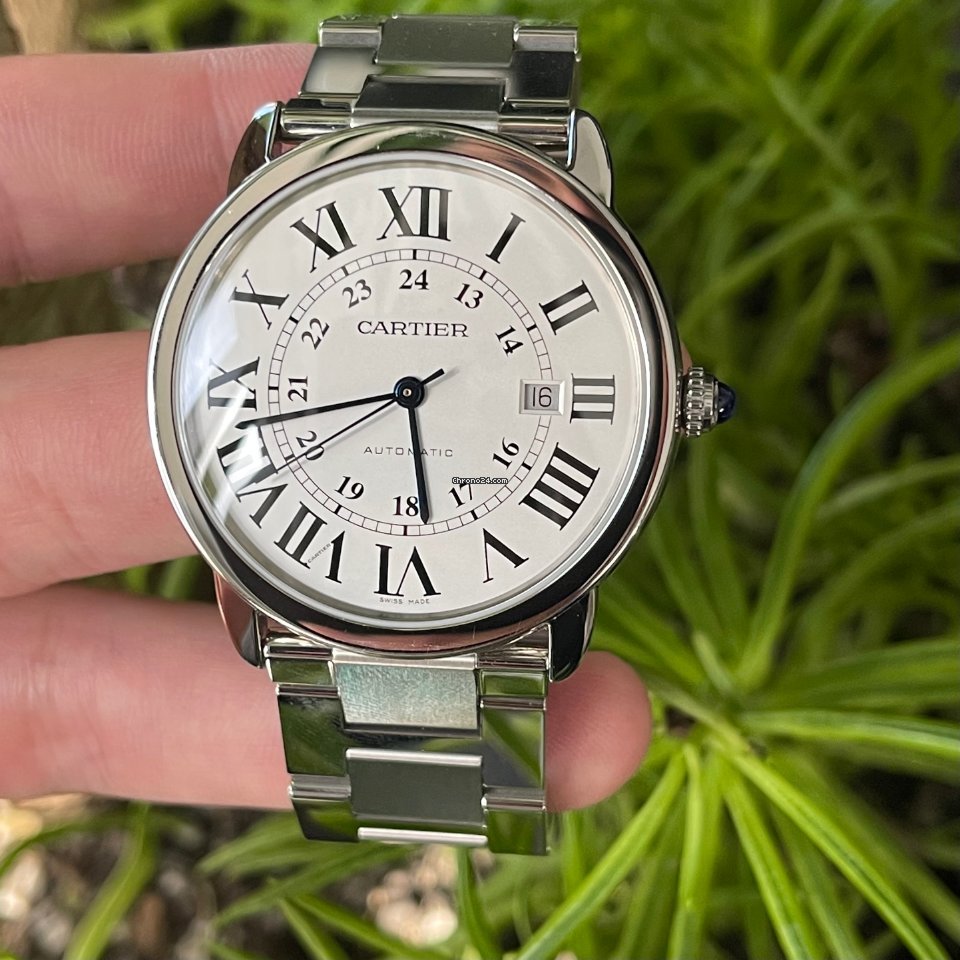 IMG_9081 Cartier Ronde Solo de Cartier Mens watch Unisex Automatic Steel W6701011 Replica 6