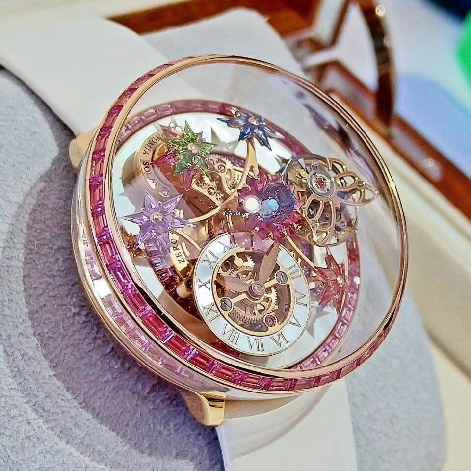 IMG_9081 Jacob & Co. Womens watch Manual winding Rose gold JCAM31 Replica 6