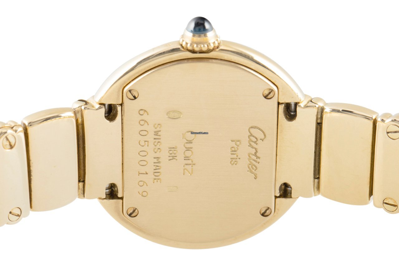 IMG_9081 Cartier Womens watch Quartz Yellow gold 0169 Replica 6