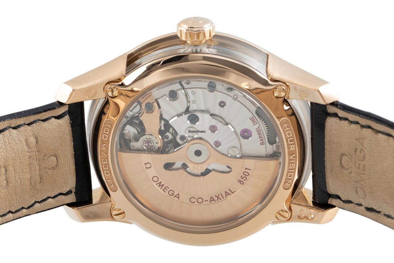 IMG_9081 Omega De Ville Hour Vision Mens watch Unisex Automatic Red gold 431.63.41.21.02.001 Replica 6