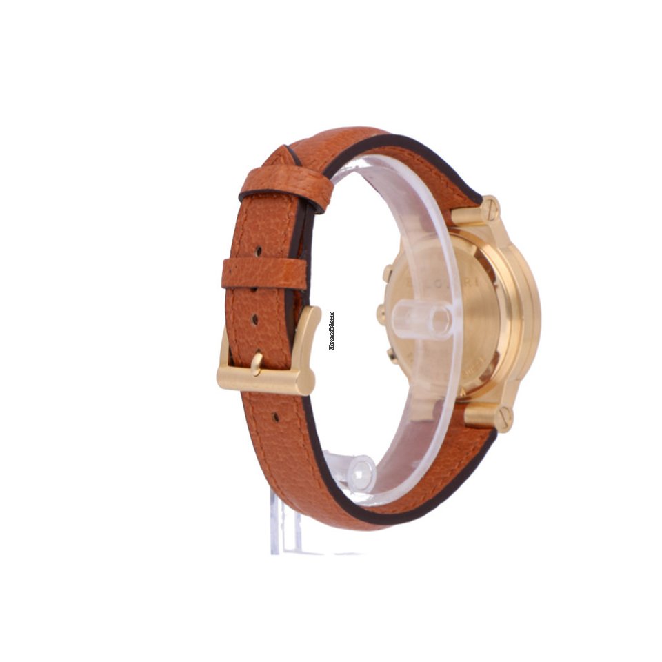 Bulgari Diagono Mens watch Unisex Quartz Yellow gold CH35G Replica 6