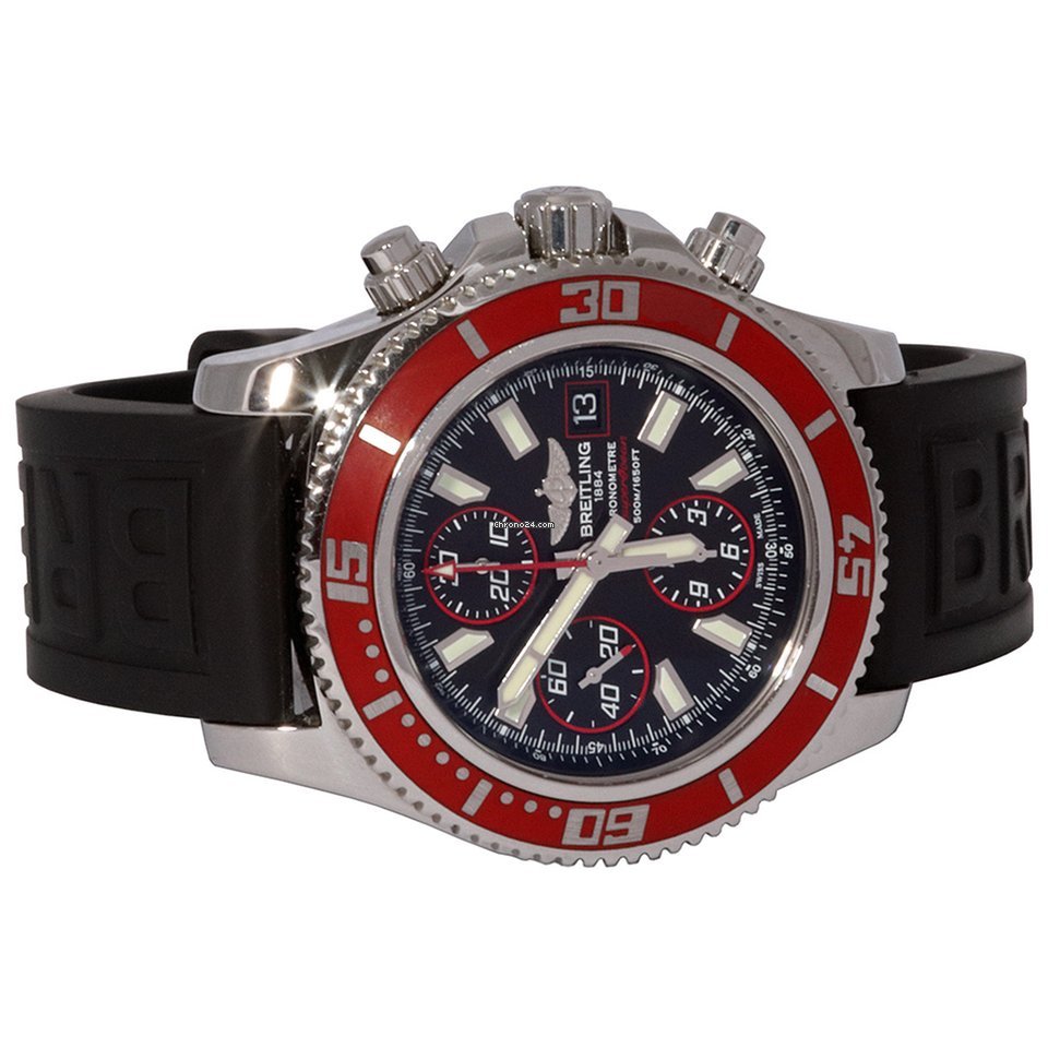 IMG_9081 Breitling Superocean Chronograph II Mens watch Unisex Automatic Steel A13341X9 Replica 6