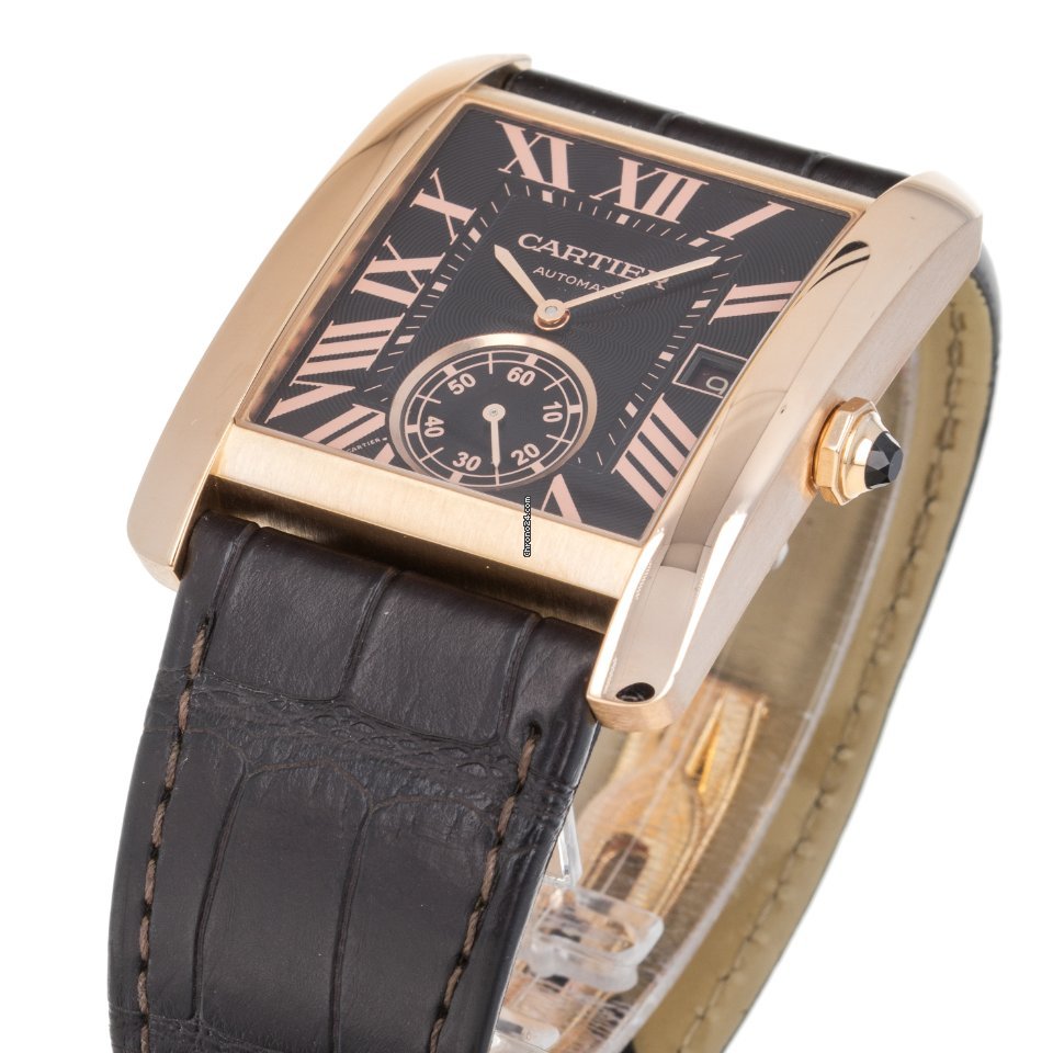 IMG_9081 Cartier Tank MC Mens watch Unisex Automatic Rose gold W5330002 3590 Replica 6
