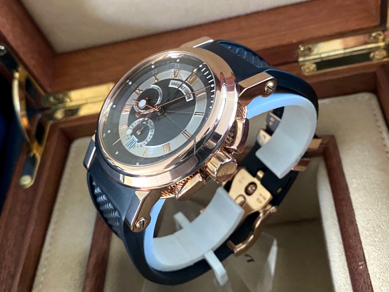 IMG_9081 Breguet Marine Mens watch Unisex Automatic Rose gold 5827BR Z2 5ZU Replica 6