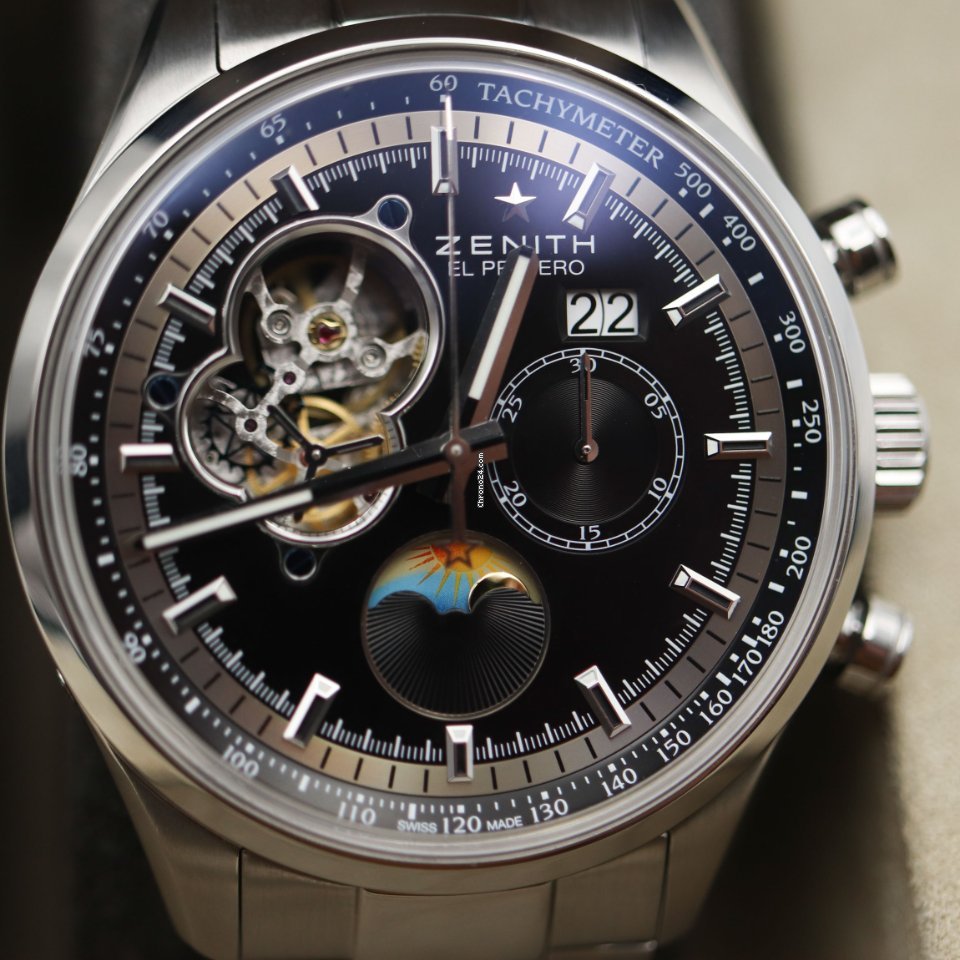 IMG_9081 Zenith El Primero Chronomaster Mens watch Unisex Automatic Steel 03.2160.4047 21.M2160 Replica 6