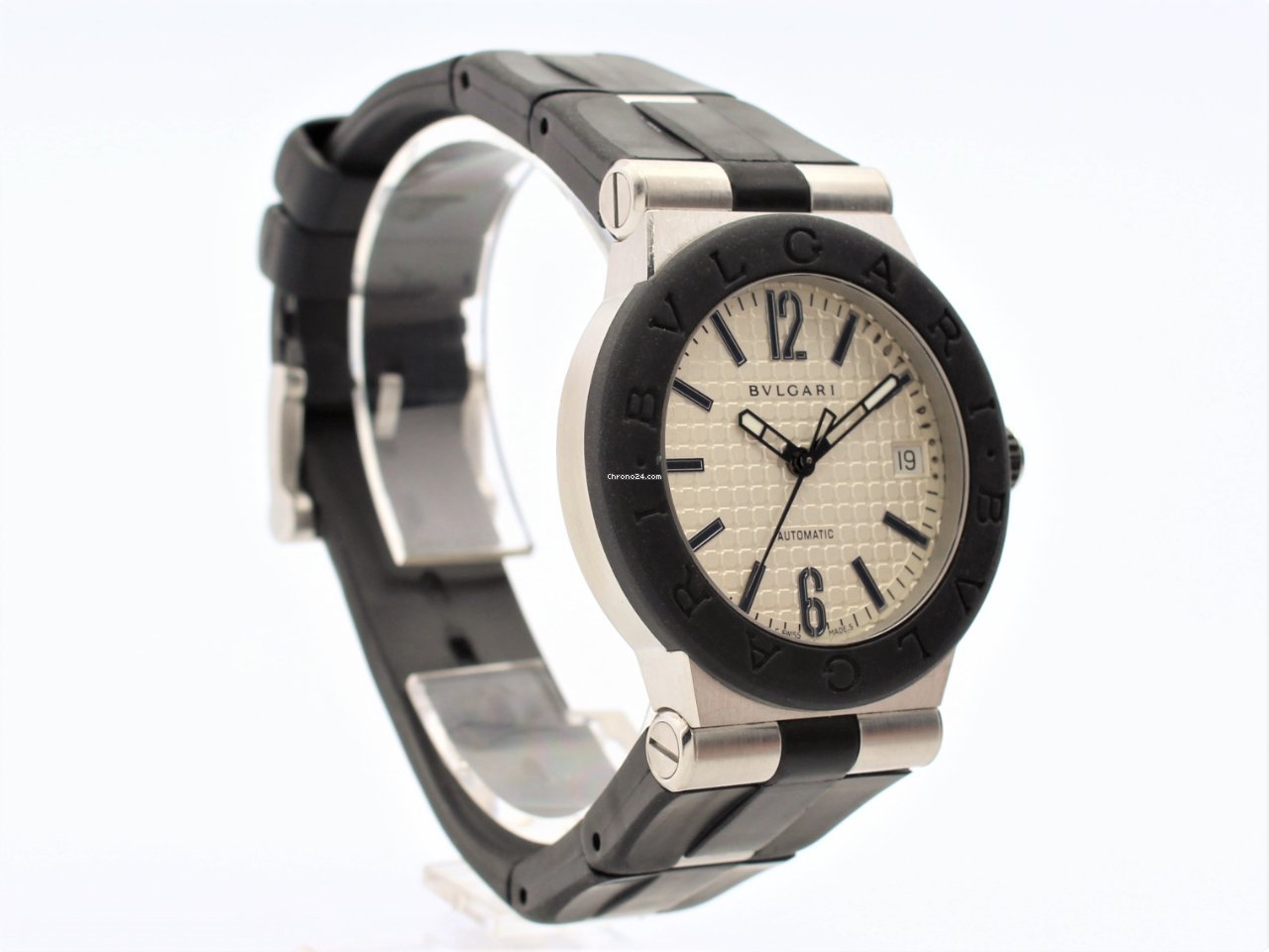 IMG_9081 Bulgari Diagono Mens watch Unisex Automatic Steel DG 35 SV Replica 6