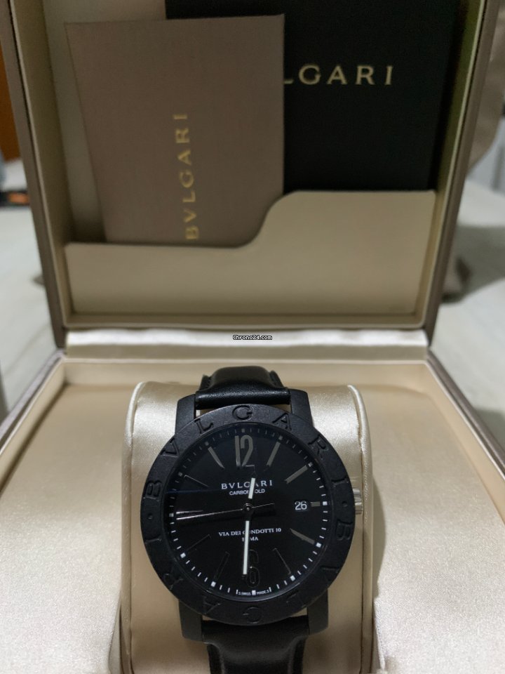 IMG_9081 Bulgari Mens watch Unisex Automatic Carbon 101823 Replica 6