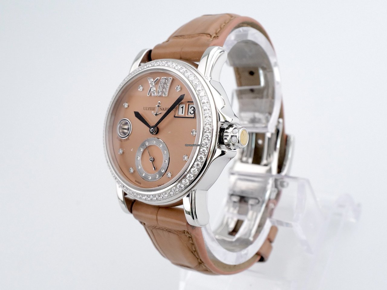 IMG_9081 Ulysse Nardin Dual Time Womens watch Automatic Steel 243-22B 30-09 Replica 6
