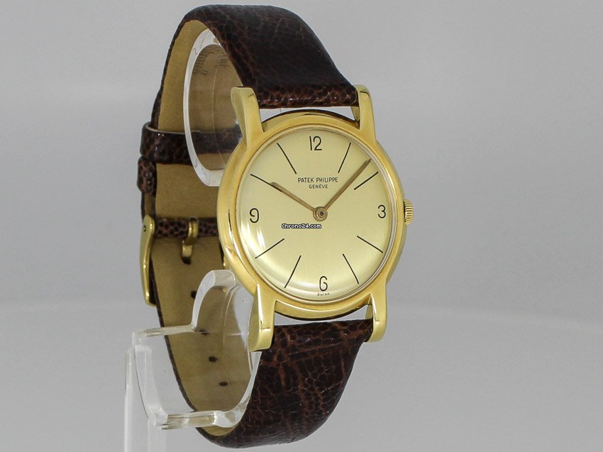 Patek Philippe Vintage Mens watch Unisex Manual winding Yellow gold 2505 Replica 6