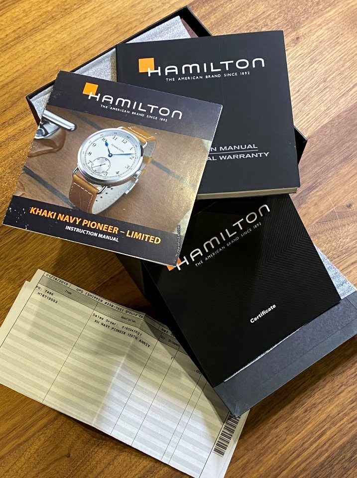 IMG_9081 Hamilton Khaki Navy Pioneer Mens watch Unisex Manual winding Steel H78719553 Replica 6