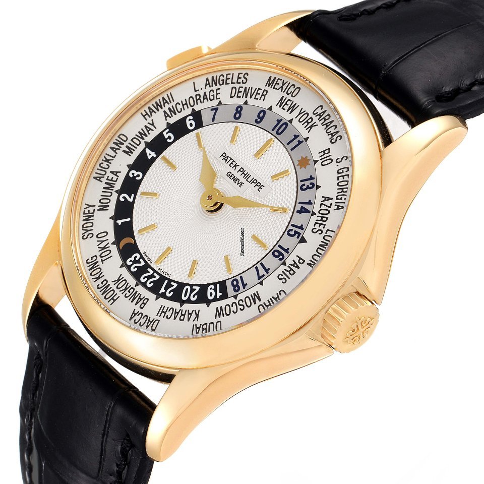 IMG_9081 Patek Philippe World Time Mens watch Unisex Automatic Yellow gold 5110J Replica 6