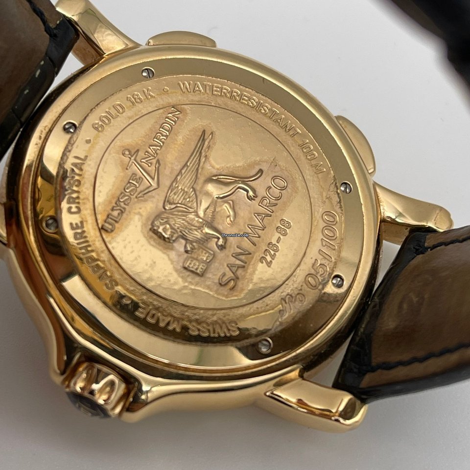 Ulysse Nardin San Marco Mens watch Unisex Automatic Rose gold 226-88 Replica 6