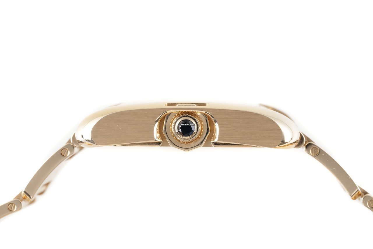 IMG_9081 Cartier Tank Anglaise Mens watch Unisex Automatic Red gold 3504 Replica 6