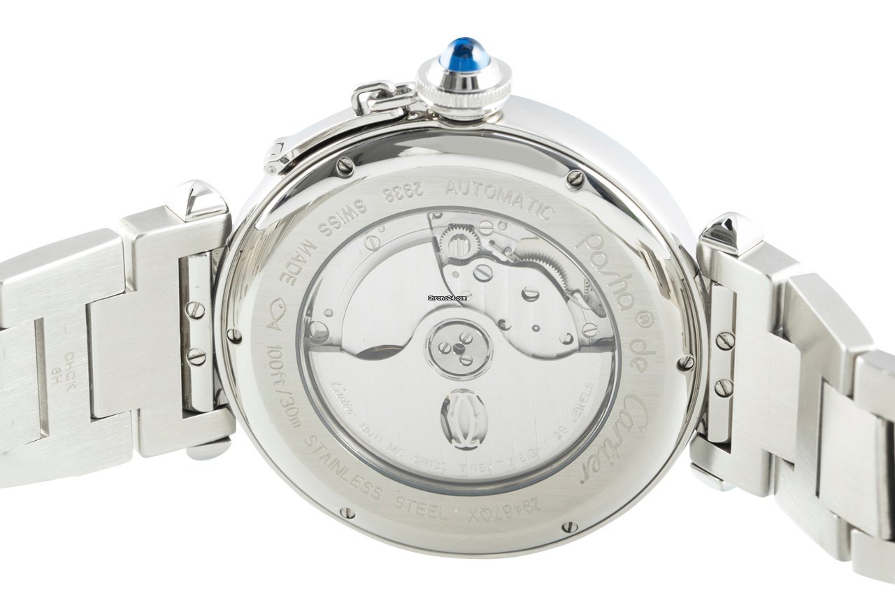 IMG_9081 Cartier Pasha Mens watch Unisex Automatic Steel 2938 Replica 6