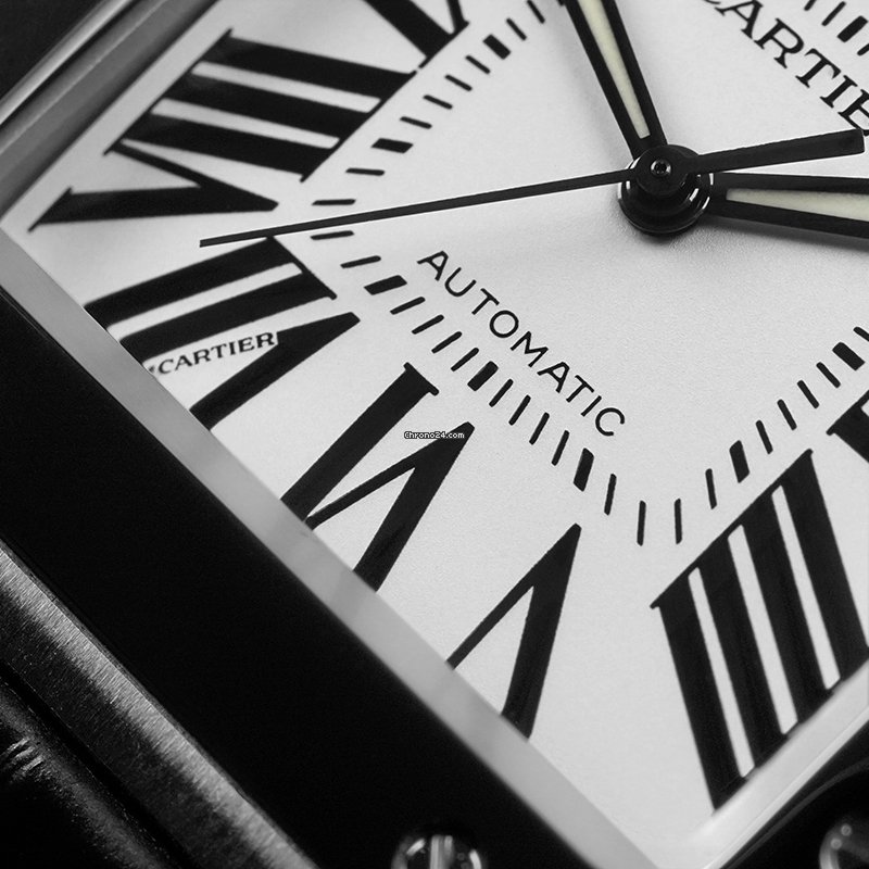 IMG_9081 Cartier Santos 100 Mens watch Unisex Automatic Steel W20073X8 Replica 6