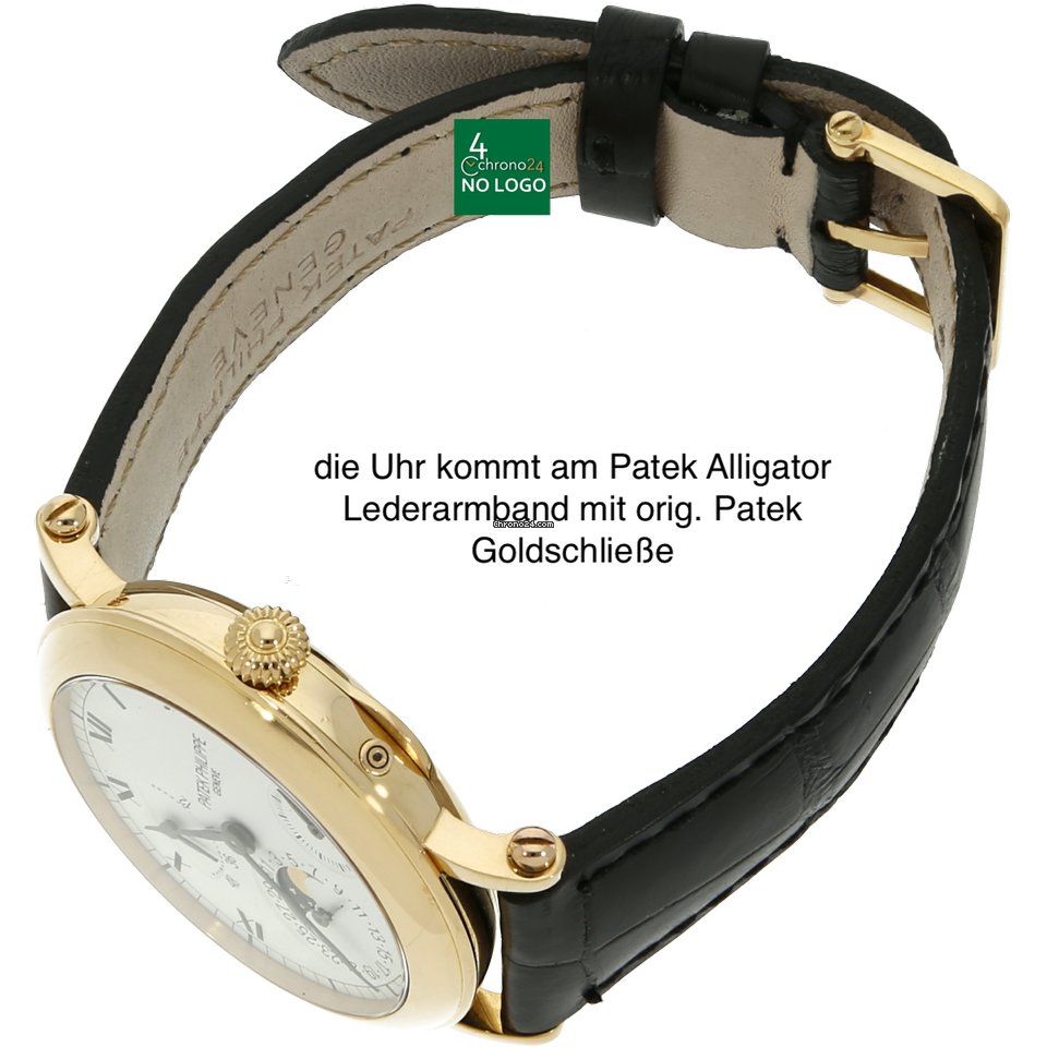 IMG_9081 Patek Philippe Complications Mens watch Unisex Automatic Yellow gold 5054J Replica 6