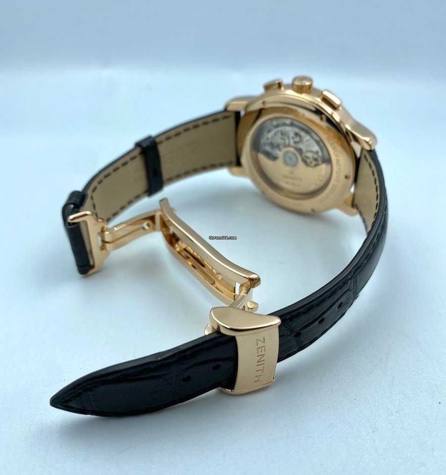 IMG_9081 Zenith El Primero Mens watch Unisex Automatic Rose gold 18.1240.4001 01 Replica 6