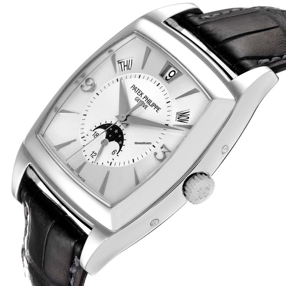 IMG_9081 Patek Philippe Gondolo Mens watch Unisex Automatic White gold 5135G Replica 6
