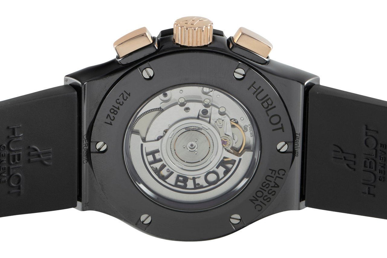 IMG_9081 Hublot Classic Fusion Chronograph Mens watch Unisex Automatic Ceramic 521.CO.1781.RX Replica 6