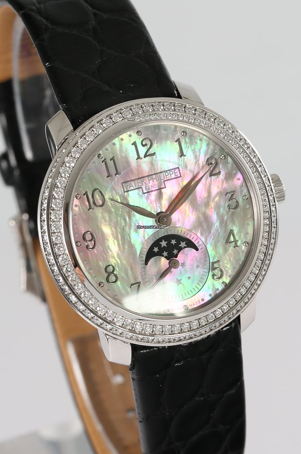 IMG_9081 Patek Philippe Complications Womens watch Manual winding White gold 4968G-001 Replica 6