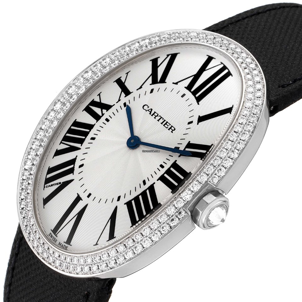 IMG_9081 Cartier Baignoire Womens watch Manual winding White gold WB520009 Replica 6