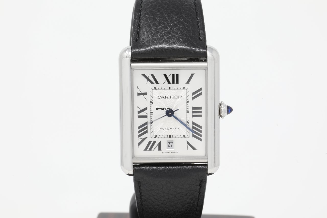 Cartier Tank Mens watch Unisex Automatic Steel WSTA0040 Replica 6