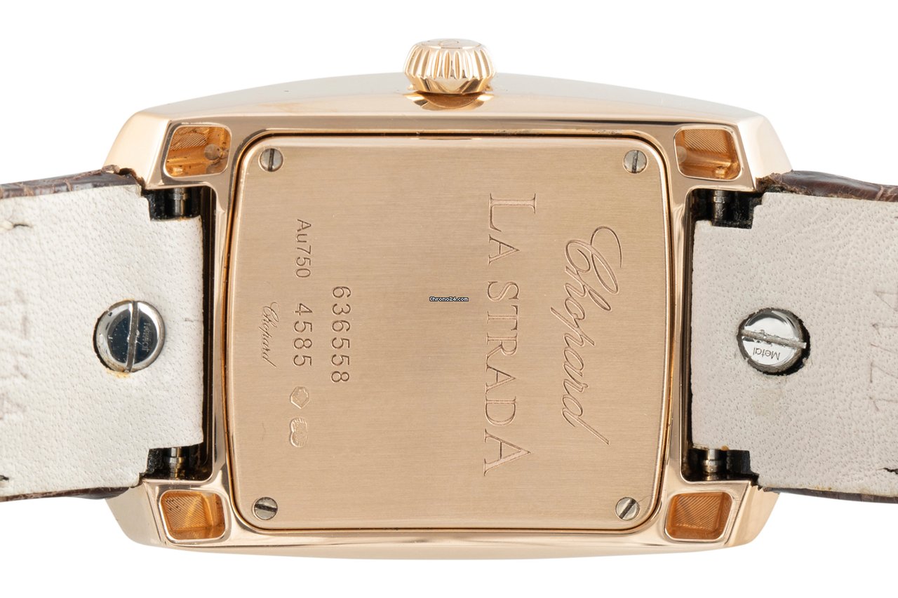 Chopard La Strada Womens watch Quartz Red gold 4585 Replica 6