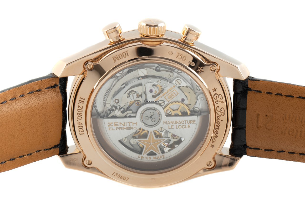 Zenith Mens watch Unisex Automatic Red gold 18.2080.4021 01.C494 Replica 6