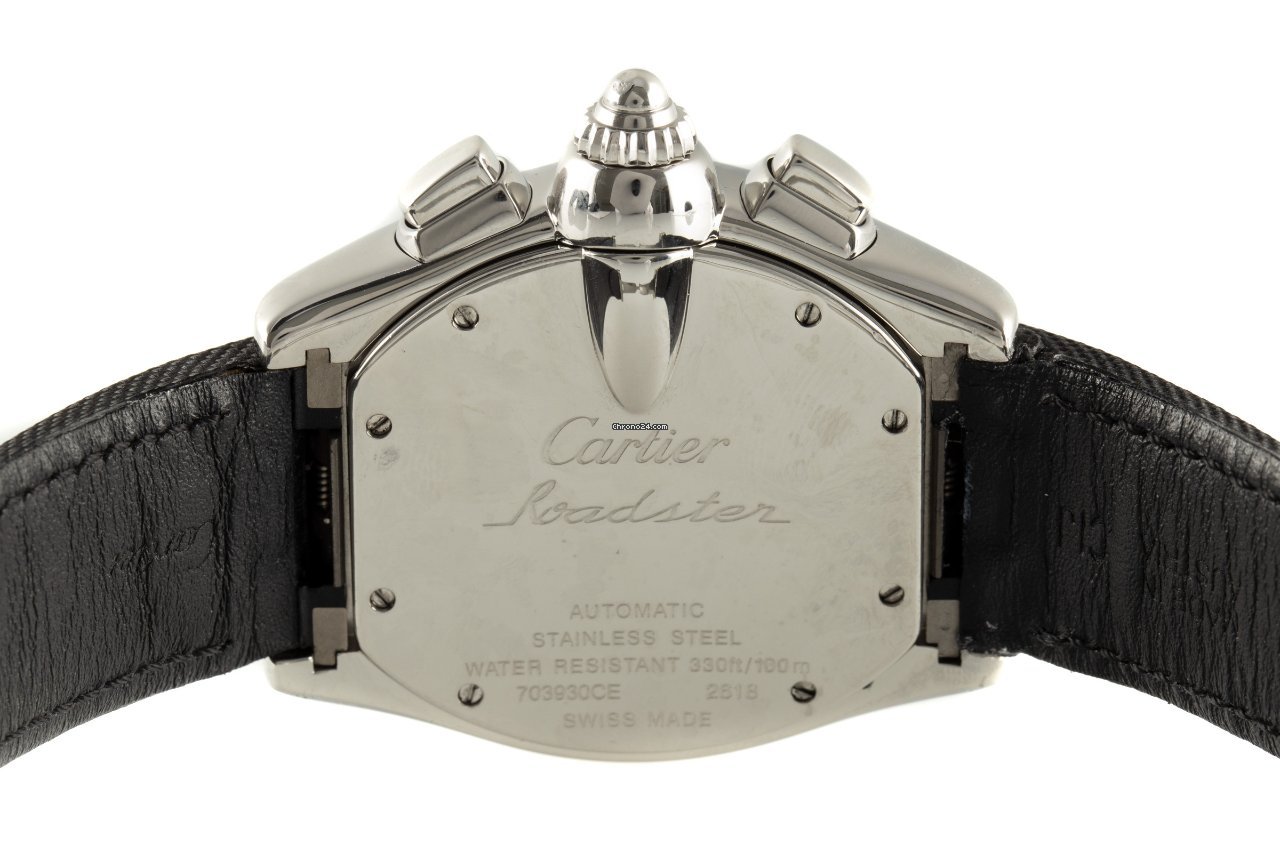 IMG_9081 Cartier Roadster Mens watch Unisex Automatic Steel 2618 Replica 6