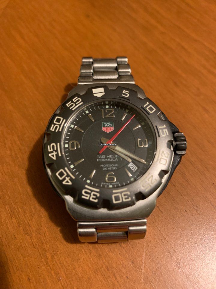 IMG_9081 TAG Heuer Formula 1 Quartz Mens watch Unisex Quartz Steel WAC1110-0 Replica 6