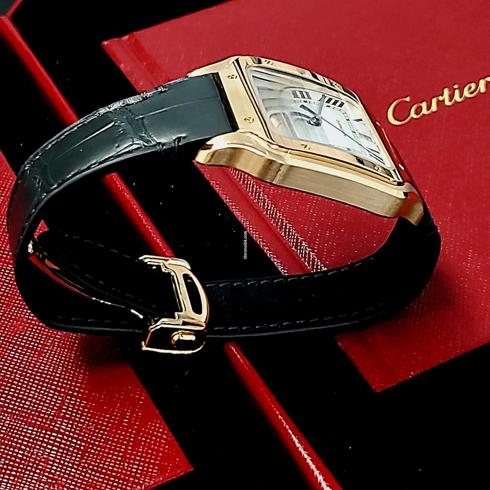 Cartier Santos Mens watch Unisex Automatic Rose gold WGSA0019 Replica 6